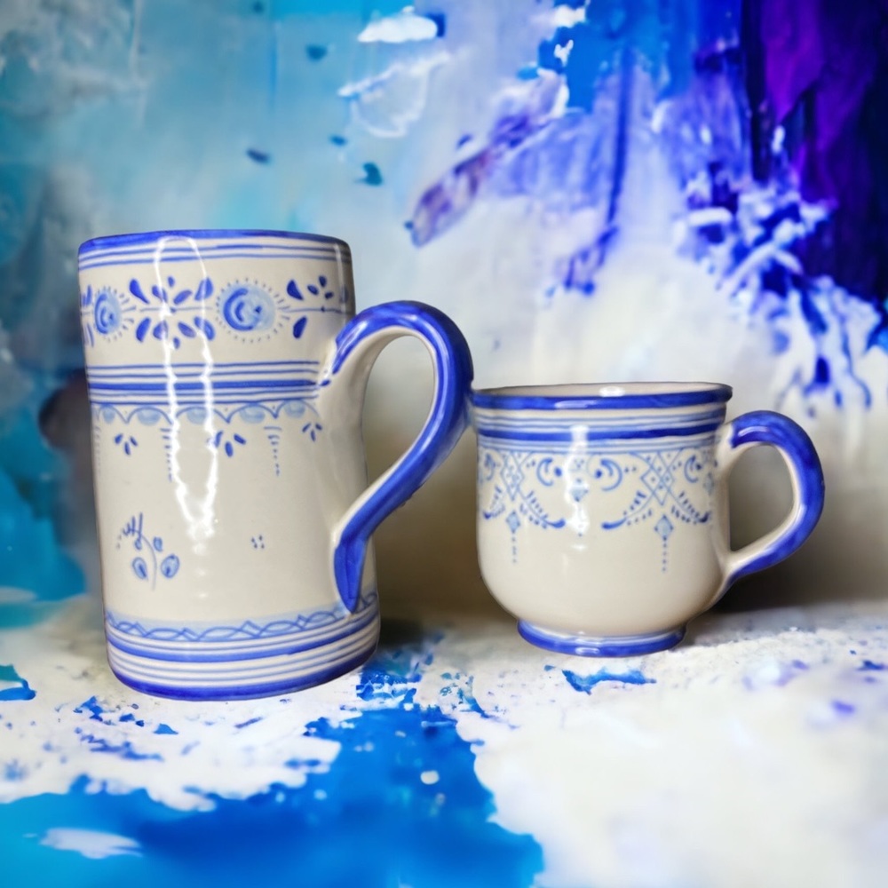 Talavera set of coffee cups hand painted